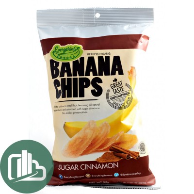Банановые чипсы Everything Banana c корицей 80гр 1/12