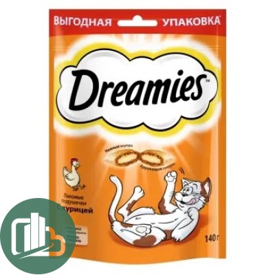 Лакомство д/кошек Dreamies 140гр Курица 1/8