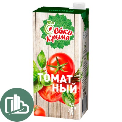 СОКИ КРЫМА Томатный 1л 1/12
