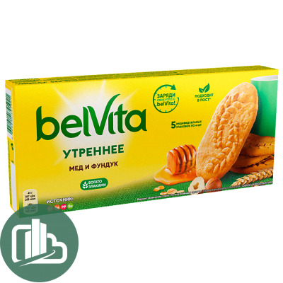 Юбилейное 253гр Утреннее медовое с фундуком Bel Vita 1/20