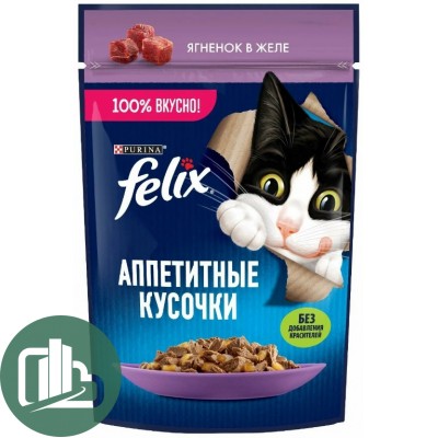 FELIX 75г  Аппетитные кусочки в желе 1/26 Ягненок