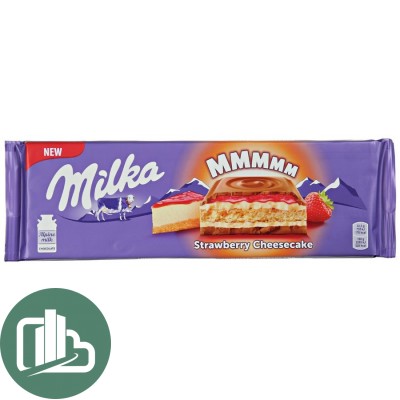 Милка 300гр Strawberry Cheesecake клубничный чизкейк 1/12