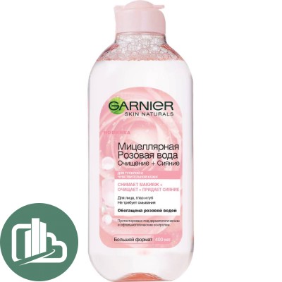 GARNIER Мицеллярная розовая вода 400мл 1/6
