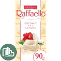Шоколадная плитка импорт Рафаэло 90гр 1/8
