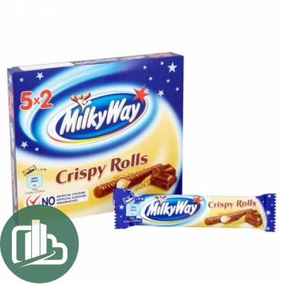 Милки Вей шок. батончики Crispy Rolls 125г. 1/13