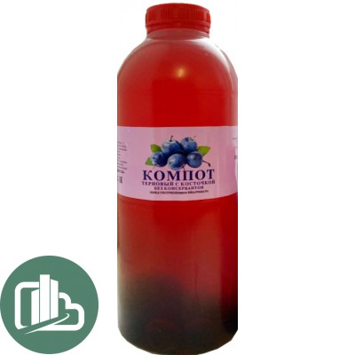 Компот Домашний  1л Терновый с косточкой 1/9