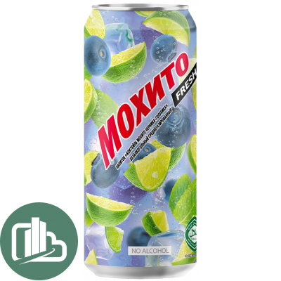 Мохито Очаковский 0,5л ж/б 1/24 ЧЕРНИКА ГОЛУБИКА