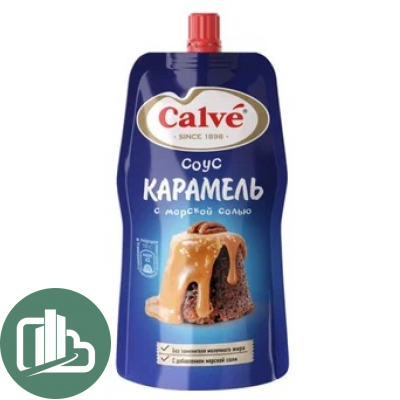 Соус Calve 230гр десертный Карамель с морской солью 1/28