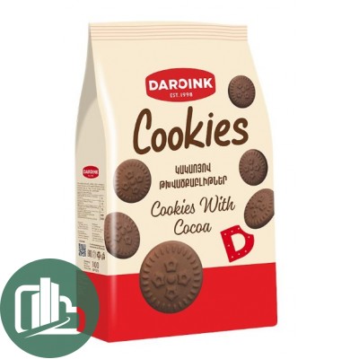 DARONIK Печенье Cookies 120гр 1/21 Какао