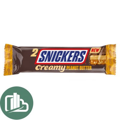 Сникерс Creamy Peanut Butter арахисовый маслом 37гр 1/24