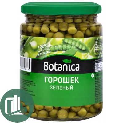 Зелёный Горошек 500г 1/12 ст Botanica