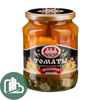 Скатерть - Самобранка  Томаты Медовые (жёлт.) маринованные 720мл 1/8 ст