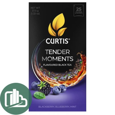 CURTIS чай 25пак Tender Moments 1/12 Черника Ежевика Мята