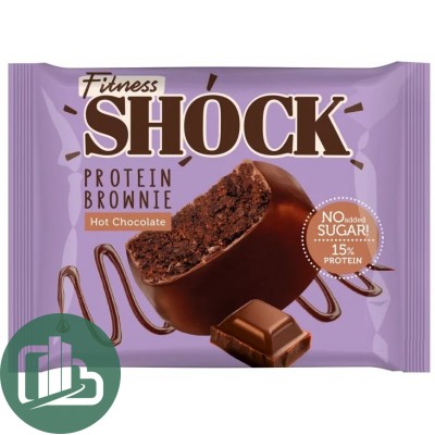 Протеиновый батончик Shok 50гр Ароматное печенье брауни 1/10