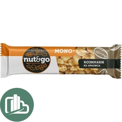 Яшкино Арахисовый батончик NUT N GO Козинак Арахисовый 32гр 1/24
