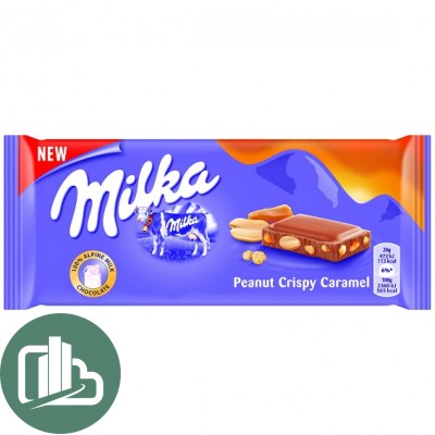 Милка  90гр Пинат Криспи Карамель 1/24 (Импорт)