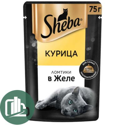 ШЕБА 75гр в желе ломтики КУРИЦА 1/28