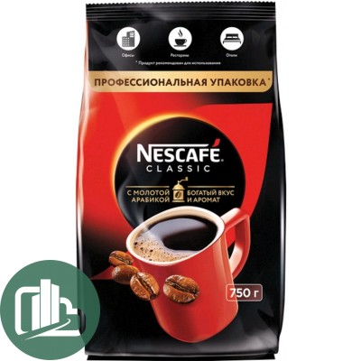 Нескафе Классик пакет 750гр 1/6