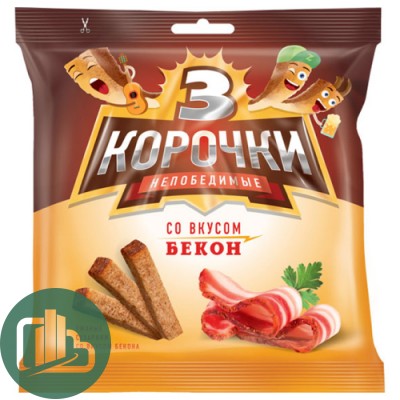 Три корочки 100 гр Бекон 1/25