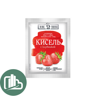 ГАЛЕРЕЯ ВКУСОВ NINA FARINA Кисель с клубника 110гр 1/20 PKC102