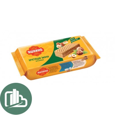 Яшкино Вафли 300гр Ореховые 1/15