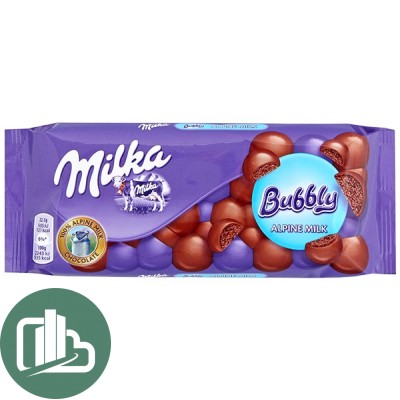 Милка 90гр. бабл альпин милк 1/14 (Импорт)