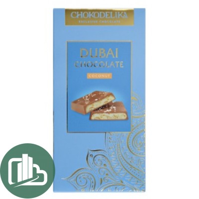 Шоколадная плитка ДУБАЙ DUBAI 180гр 1/16 Кокос