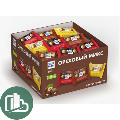 Ритер-Спорт Яркая коллекция Ореховый Микс 1400гр (84шт х 16,67гр) (4)