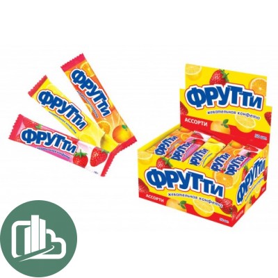 Жевательная Конфета Фрутти с ароматом Ассорти 10гр 1/50