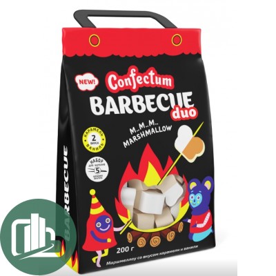Зефир жеват. Confectum 200гр BARBECUE DUO 1/10 Крафт