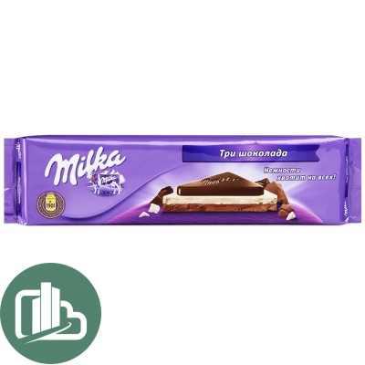 Милка 280гр Triolade chokolade 1/15 (сочетание трех видов шоколада)