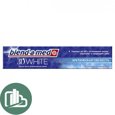 Зубная паста blend-a-med 3D WHITE арктическая свежесть 100мл