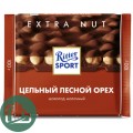 Ритер-спорт 100гр Молочный Цельный лесной орех 1/10 7006