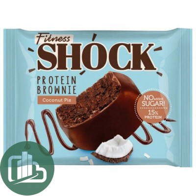 Бат глаз FitnesSHOCK Брауни кокосовый пирог  50гр 1/12