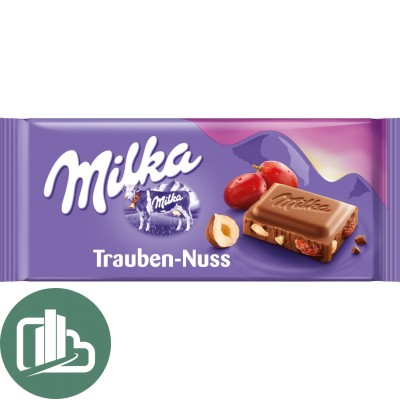 Милка  90гр Фундук Изюм 1/23 (Импорт)
