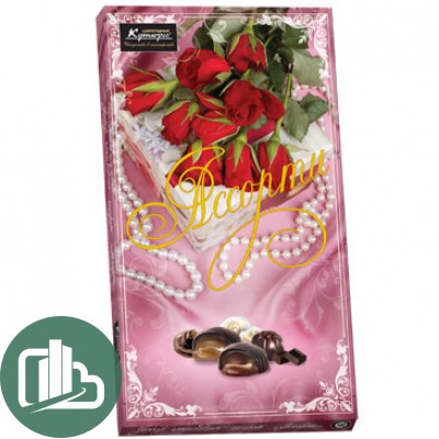 Кутюрье Конфеты РОЗЫ С ПОДАРКОМ 130гр 1/14