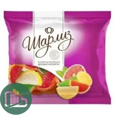 Шарлиз Мармелад 300гр Дольки Ассорти 1/10