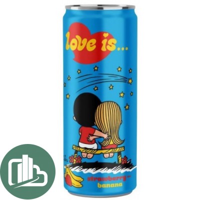 Напиток LOVE IS клубника и банан 330мл 1/12