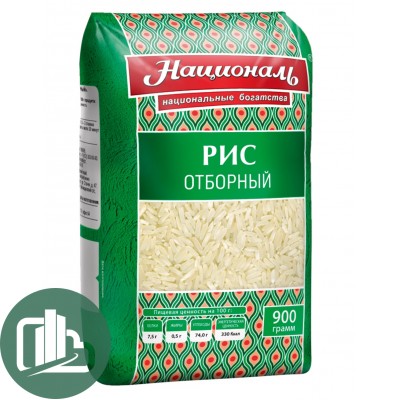 Националь Рис отборный длиннозерный 900гр 1/12