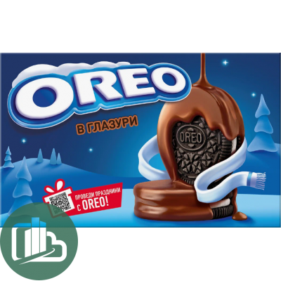 Печенье  OREO 164гр Ваниль глазир. с какао 1/10