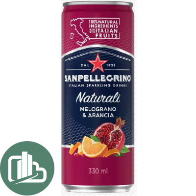 Напиток SANPELLEGRINO MELOGRANO & ARANCIA 330мл 1/24