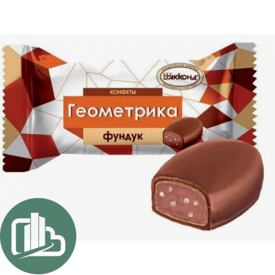 Акконд конфеты 3кг Геометрия со вкусом фундука