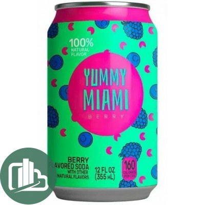 Напиток YUMMY MIAMI BERRY 355мл 1/12 ж/б США