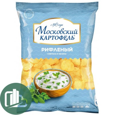 Московская картошка 60гр Сметана Зелень 1/12