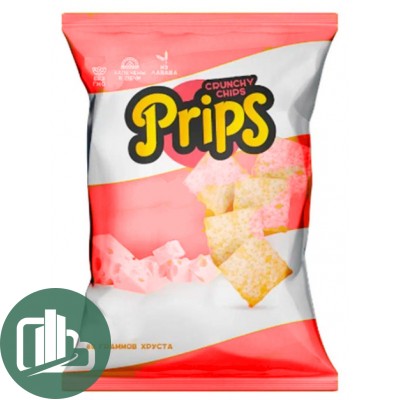 Чипсы из Лаваша Prips 80гр 1/24 Сахарная Пудра
