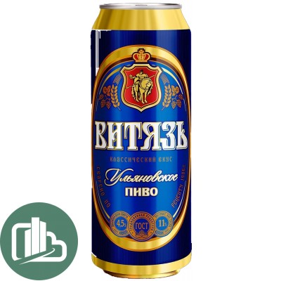 Пиво Ульяновское 0,45л ж/б ВИТЯЗЬ 1/12