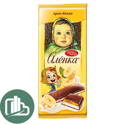 Аленка 87гр с начинкой крем-банан 1/10