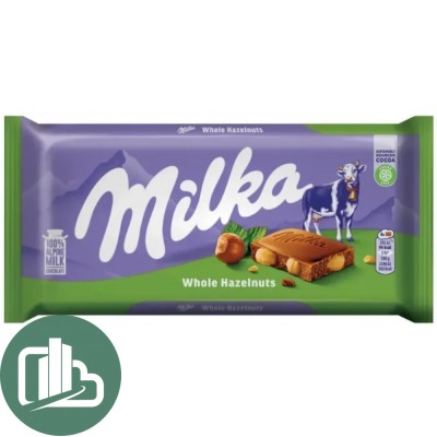 Милка  95гр Whole Hazelnut 1/17 (ИМПОРТ)