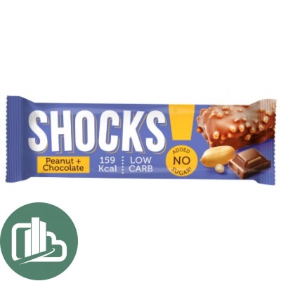 Бат глаз SHOCKS шоколад арахис 35гр 1/12