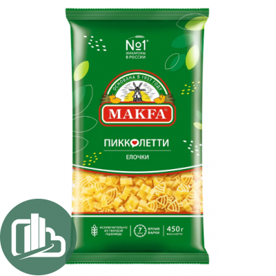 Макфа Елочки 450гр 1/20